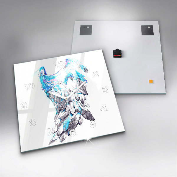 Štvorcové hodiny Imitácia vtáčích krídel