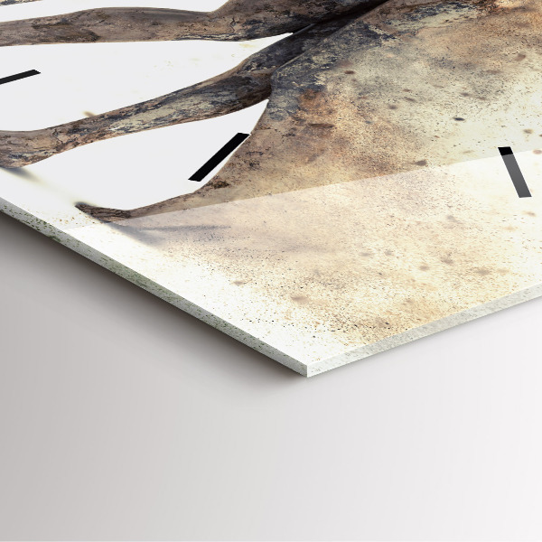 Štvorcové hodiny Abstraktní ľudia piesok