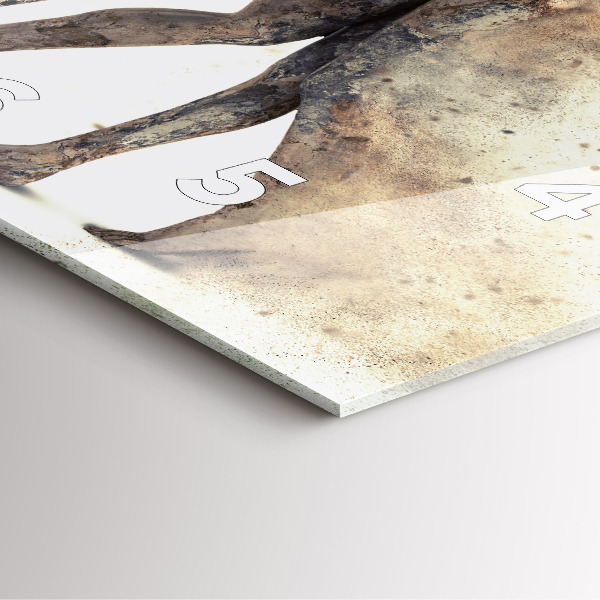 Štvorcové hodiny Abstraktní ľudia piesok