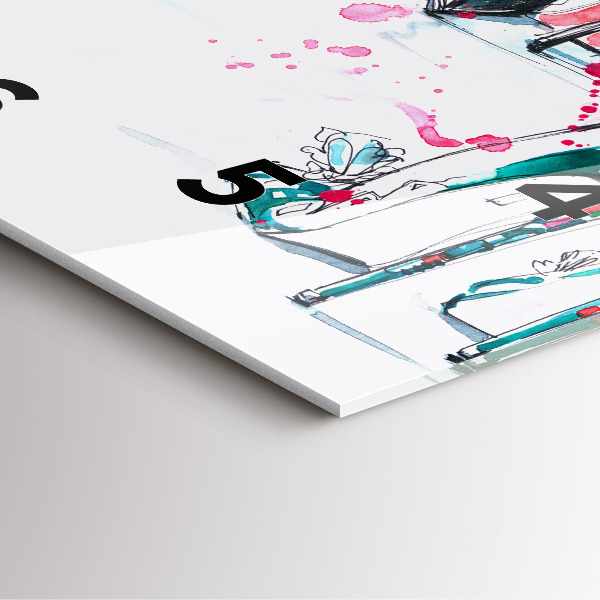 Štvorcové hodiny Prvok ženskosti