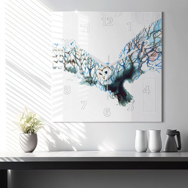 Štvorcové hodiny Sloboda a povaha vtákov