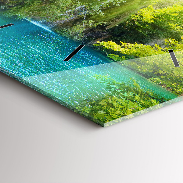 Štvorcové hodiny Lagúnová krajina