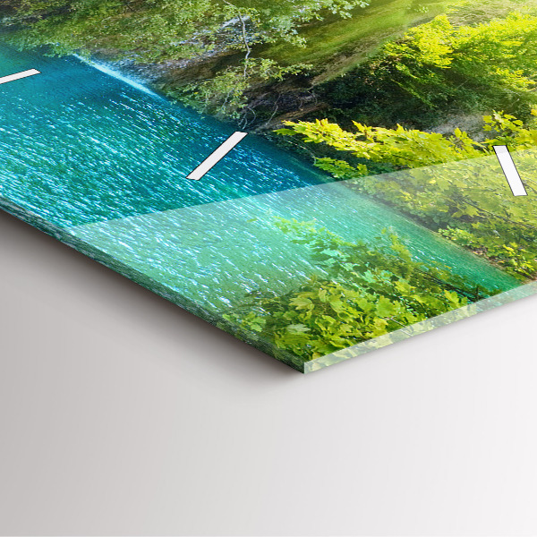 Štvorcové hodiny Lagúnová krajina