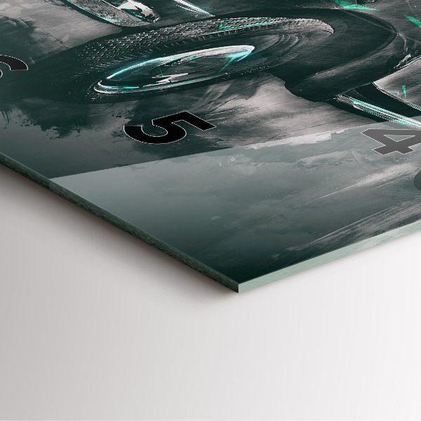 Štvorcové hodiny Staroškolské auto