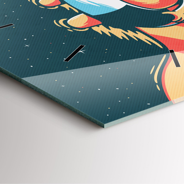 Štvorcové hodiny Detská predstavivosť