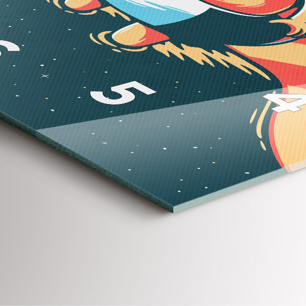 Štvorcové hodiny Detská predstavivosť