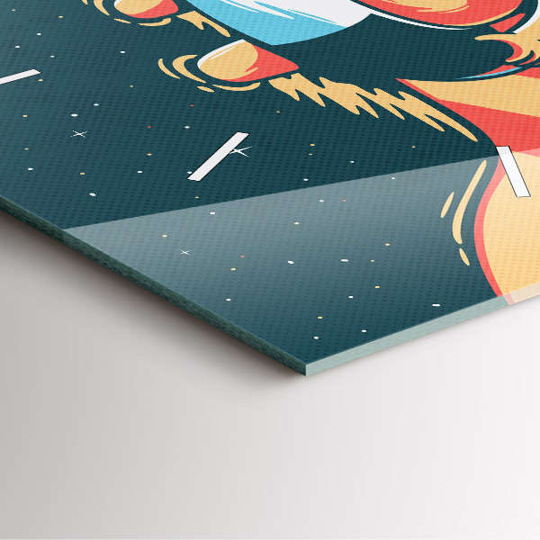 Štvorcové hodiny Detská predstavivosť