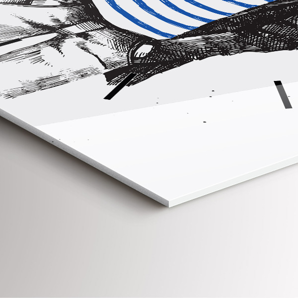 Štvorcové hodiny Pes v ľudskom tele