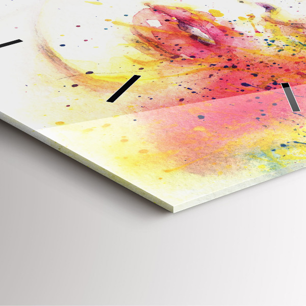 Štvorcové hodiny Portrét tajomnej ženy