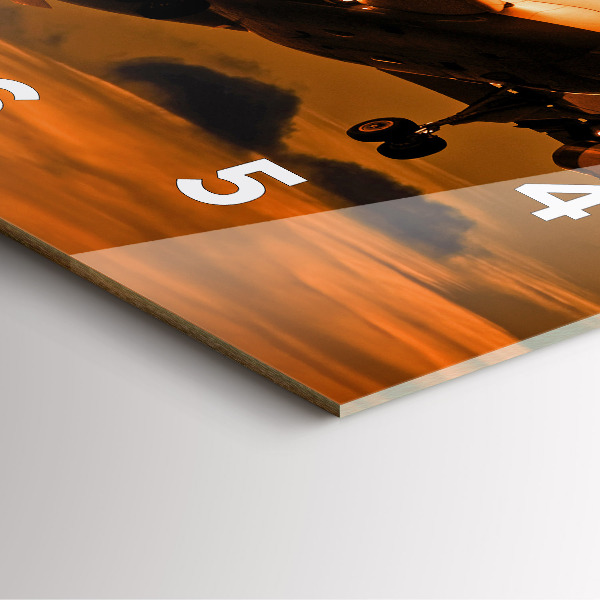 Štvorcové hodiny Letecká doprava