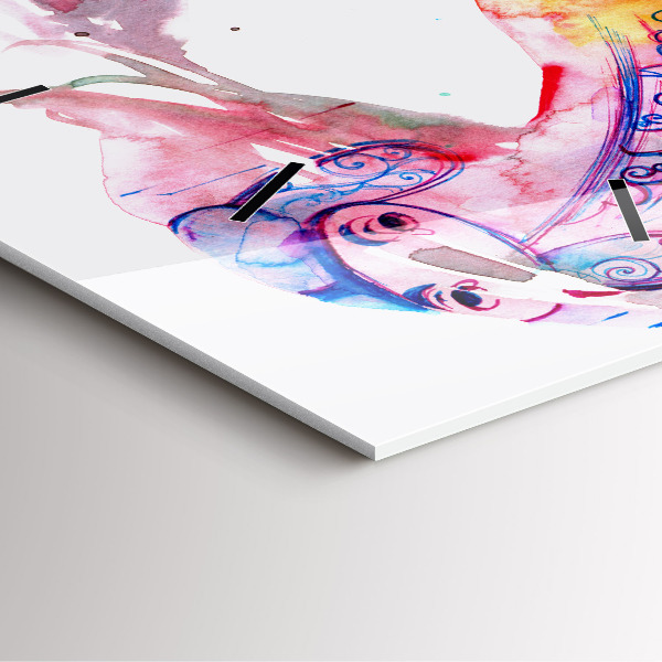 Štvorcové hodiny Dve telá jedna duša