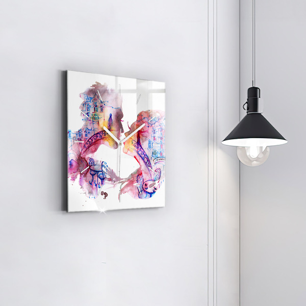 Štvorcové hodiny Dve telá jedna duša