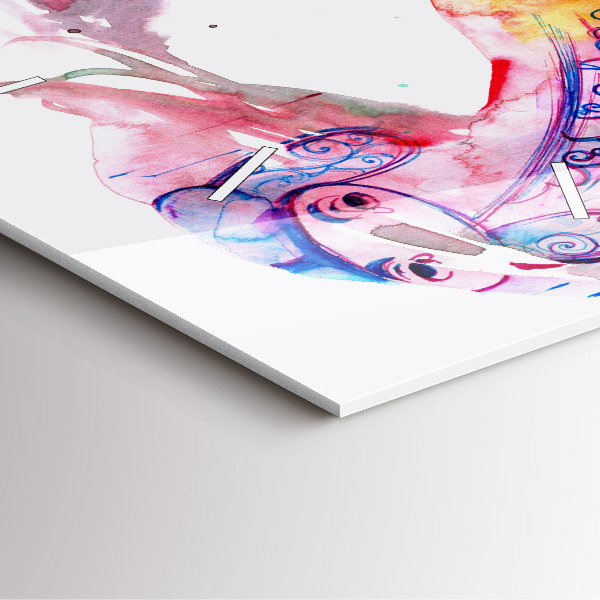 Štvorcové hodiny Dve telá jedna duša