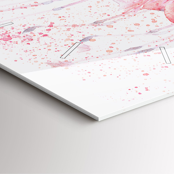 Štvorcové hodiny Banda plameniakov