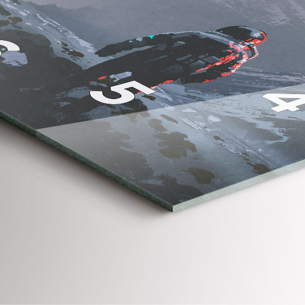 Štvorcové hodiny Astronauti Mliečna dráha