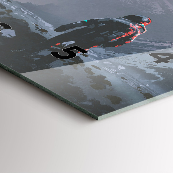 Štvorcové hodiny Astronauti Mliečna dráha