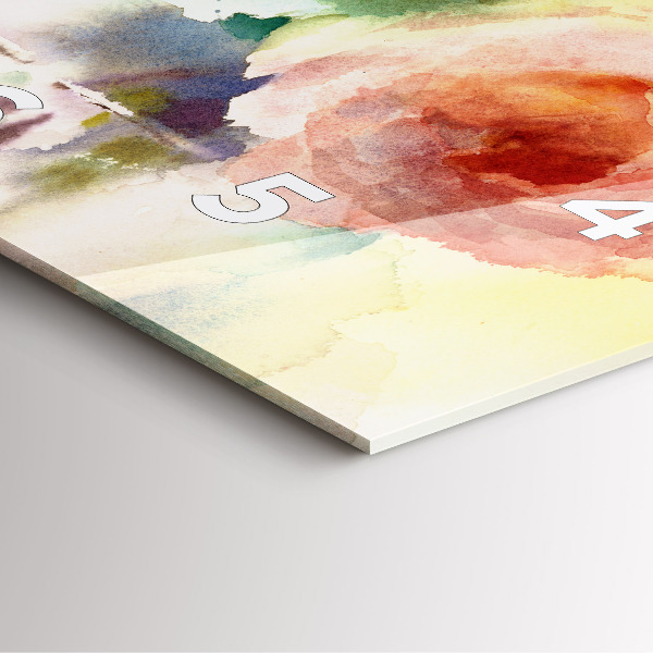 Štvorcové hodiny Vizualizácia prírody