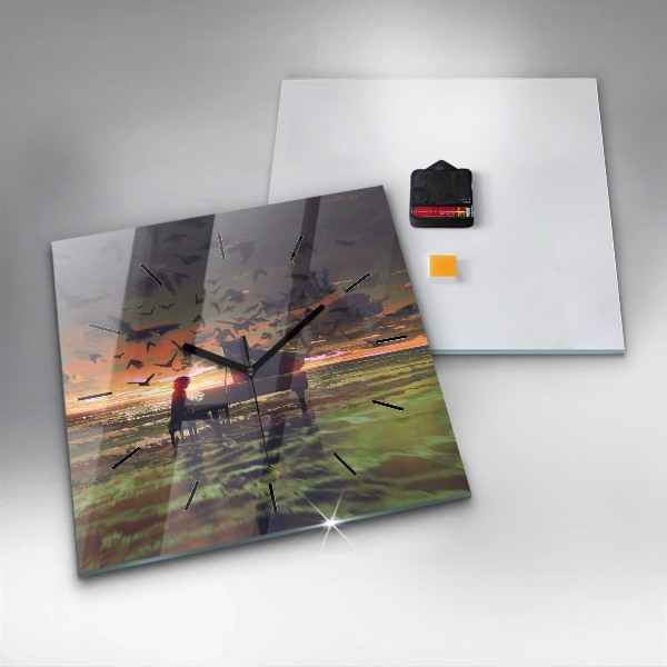 Štvorcové hodiny Koncert na pláži