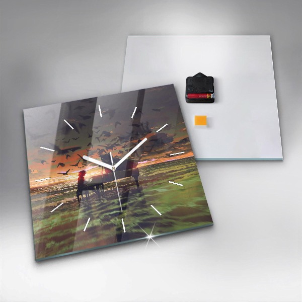 Štvorcové hodiny Koncert na pláži