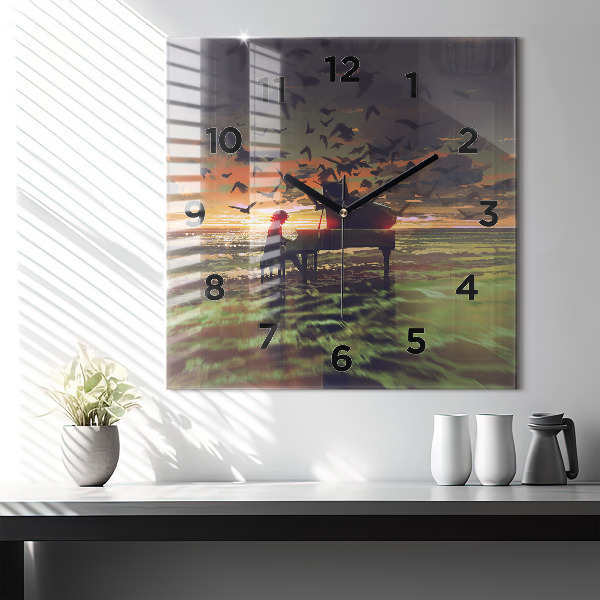 Štvorcové hodiny Koncert na pláži