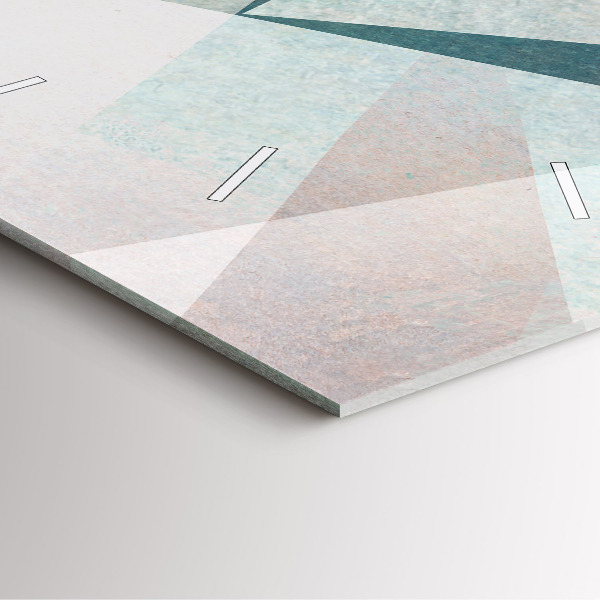 Štvorcové hodiny Trojuholníky abstraktné textúry