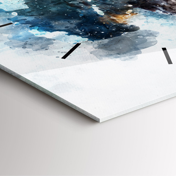 Štvorcové hodiny Abstraktné tváre