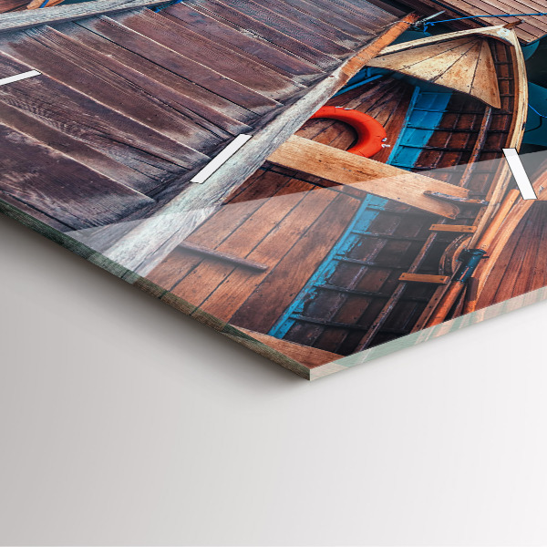 Štvorcové hodiny Most a jazero