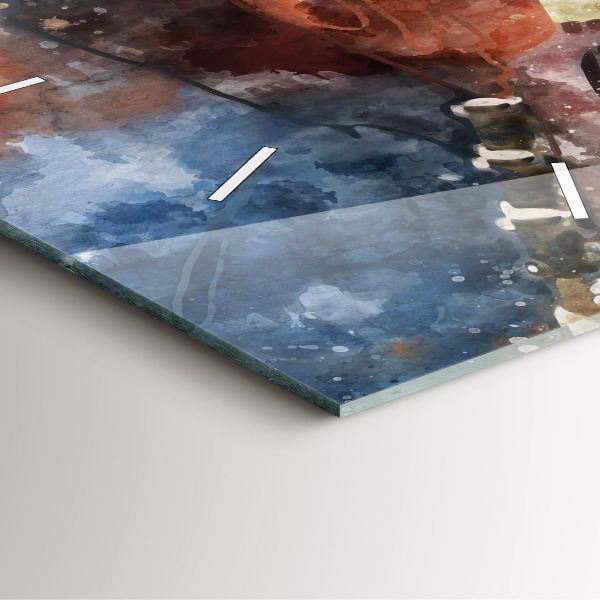 Štvorcové hodiny Vizualizácia gitary