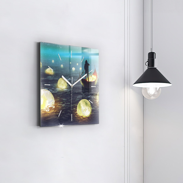 Štvorcové hodiny Abstrakcia