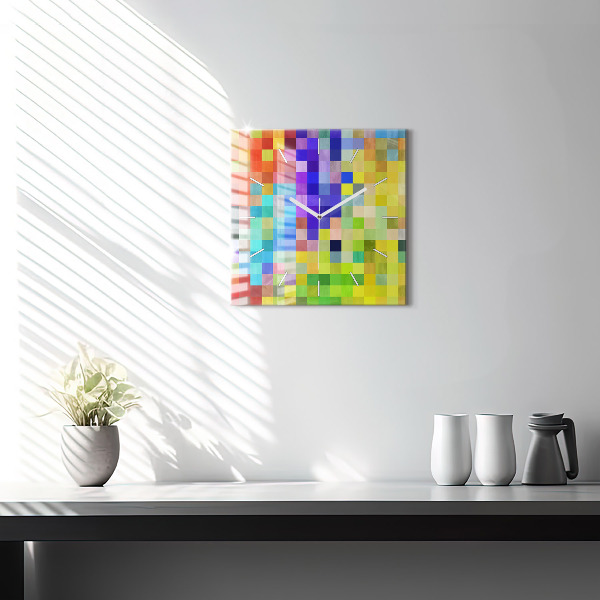 Štvorcové hodiny Štvorcová kompozícia