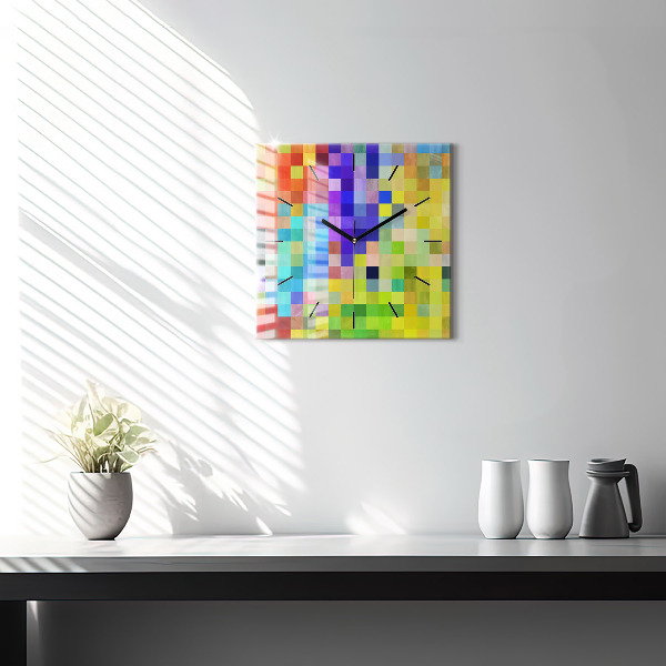 Štvorcové hodiny Štvorcová kompozícia