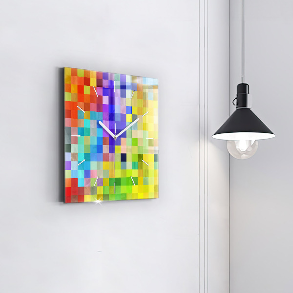 Štvorcové hodiny Štvorcová kompozícia