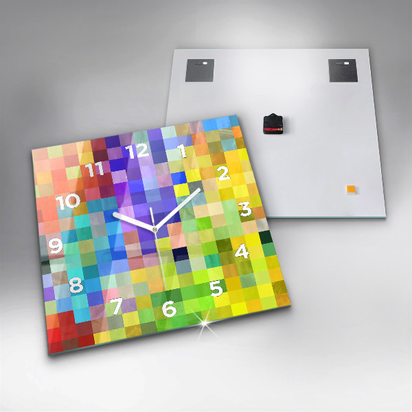 Štvorcové hodiny Štvorcová kompozícia