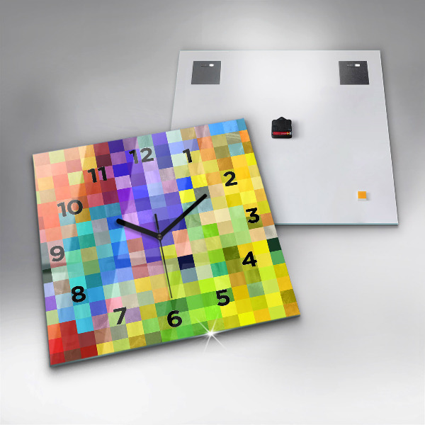 Štvorcové hodiny Štvorcová kompozícia