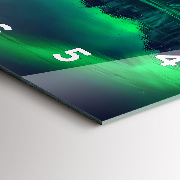 Štvorcové hodiny Polárna žiara