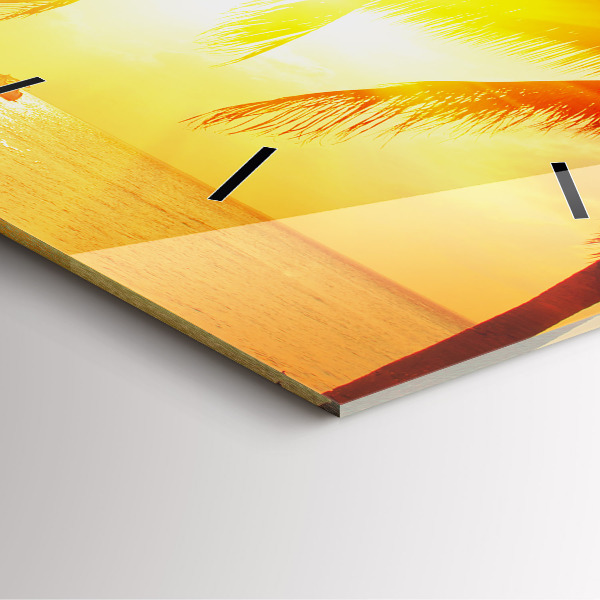 Štvorcové hodiny Prázdniny Oddych Leto