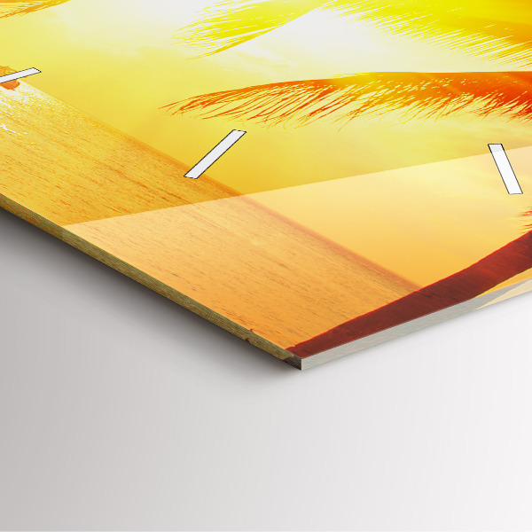 Štvorcové hodiny Prázdniny Oddych Leto