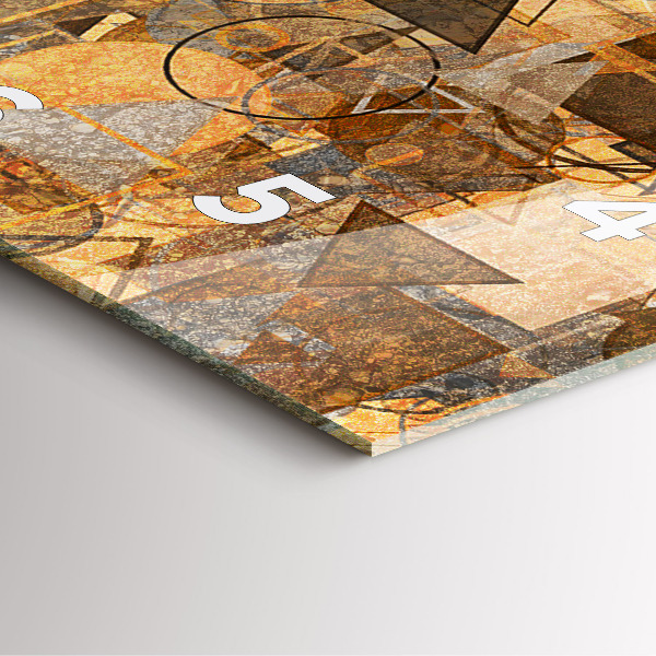 Štvorcové hodiny Geometrické tvary