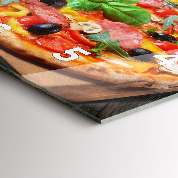 Štvorcové hodiny Kulinárske srdce Talianska