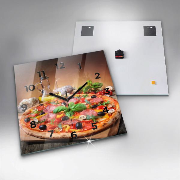 Štvorcové hodiny Kulinárske srdce Talianska