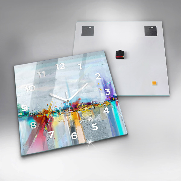 Štvorcové hodiny Abstraktná ropná krajina