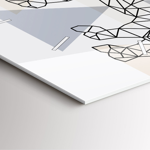 Štvorcové hodiny Geometrický vzor