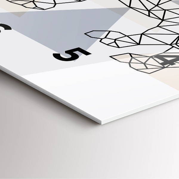 Štvorcové hodiny Geometrický vzor