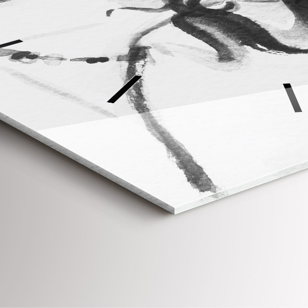 Štvorcové hodiny Módna žena