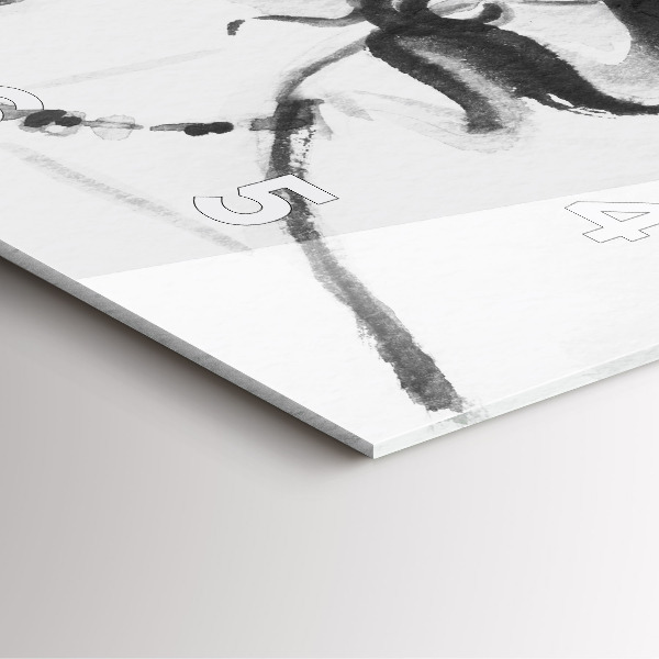 Štvorcové hodiny Módna žena