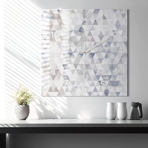 Štvorcové hodiny Geometrický vzor