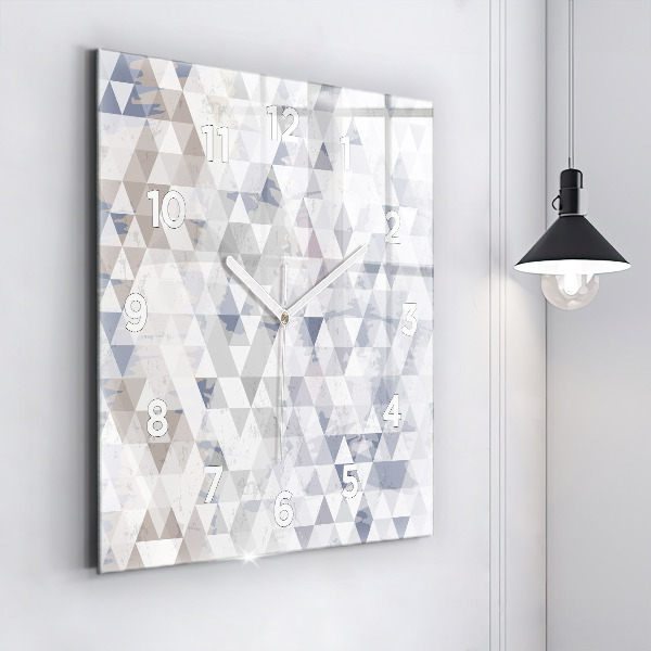 Štvorcové hodiny Geometrický vzor