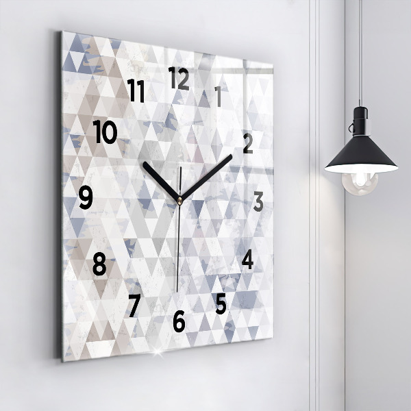 Štvorcové hodiny Geometrický vzor