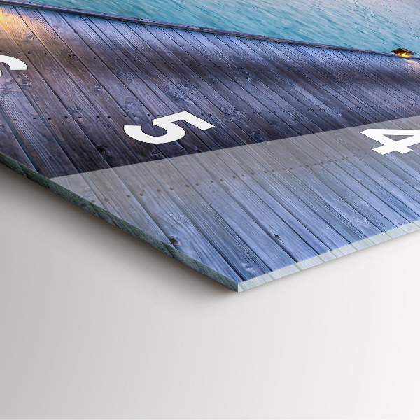 Štvorcové hodiny Západ slnka na Maldivách