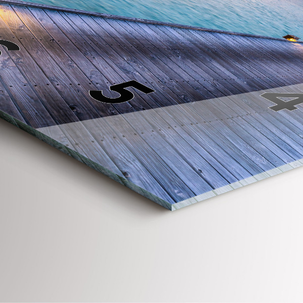 Štvorcové hodiny Západ slnka na Maldivách